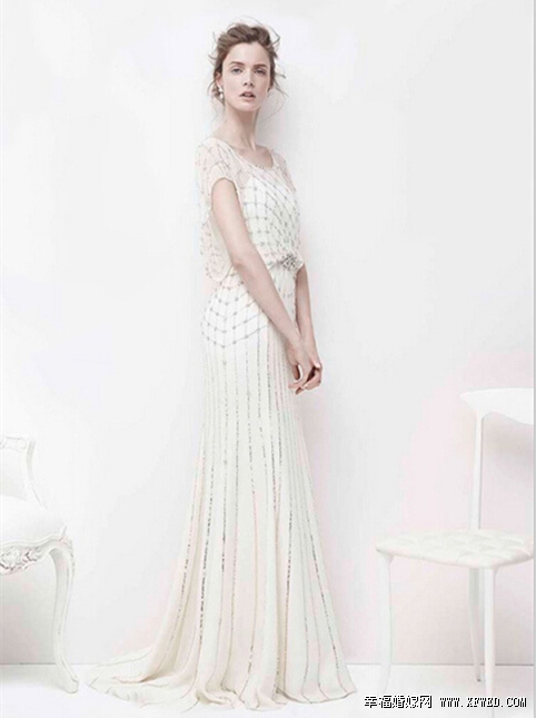 Jenny Packham 2015春夏婚纱礼服 打造简约式优雅新娘