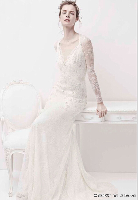 Jenny Packham 2015春夏婚纱礼服 打造简约式优雅新娘