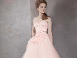 怦然心动的感觉 粉色婚纱礼服图片