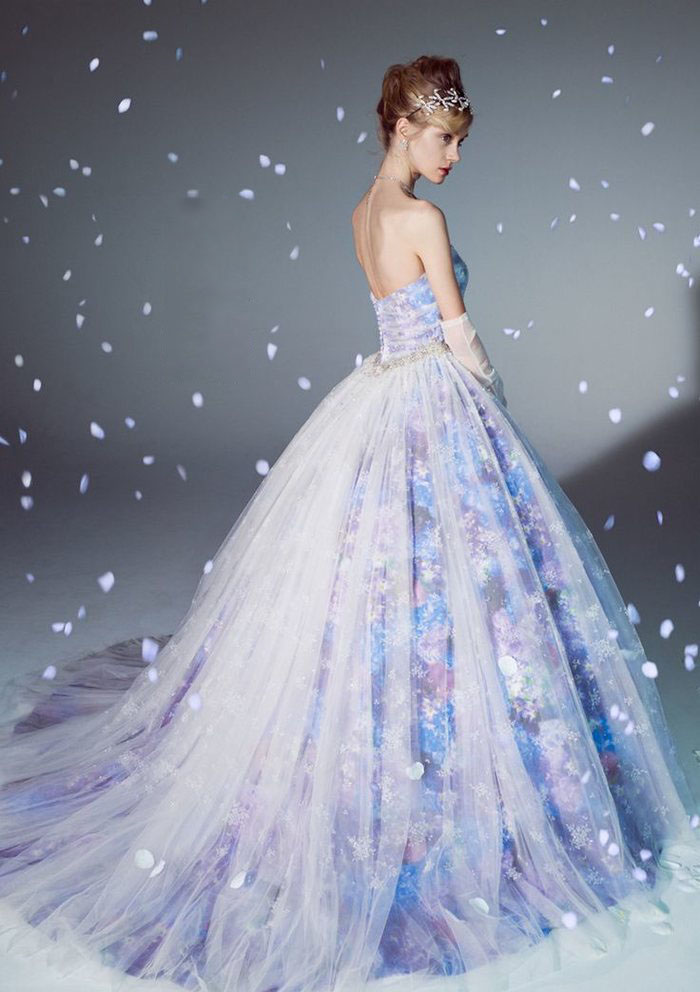 花朵婚纱礼服,花朵婚纱,婚纱款式图片