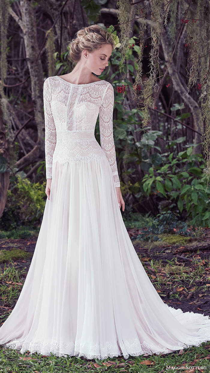 品牌婚纱礼服图片,maggie sottero2016秋季新娘婚纱图片