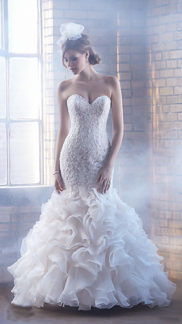 v领婚纱,心形领婚纱,桃心领婚纱