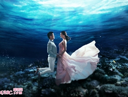 水下3D唯美另类优雅婚纱摄影照片