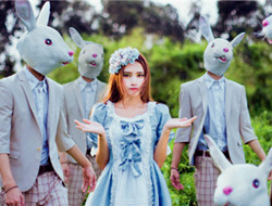 童话姑娘的婚纱照 兔子先生公主