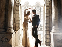 爱的誓言书复古欧式贵族室内古典建筑摄影婚纱照片