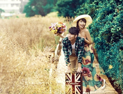 浓浓爱恋复古优雅青春活力清新可爱婚纱摄影照片