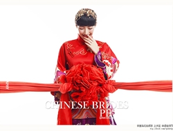 幸福新娘复古中国风婚纱照喜庆气质创意婚纱摄影