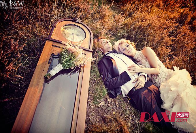 复古朋克主题的婚纱摄影