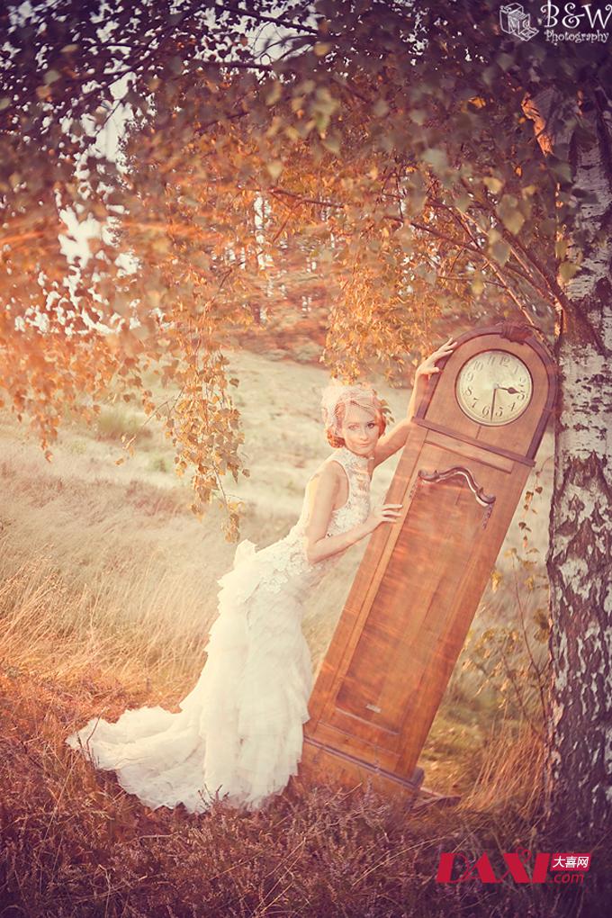 复古朋克主题的婚纱摄影