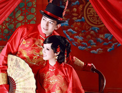 红绣添香 复古中式婚纱照