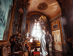 中世纪贵族宫廷华丽大气雍容典雅气质风格摄影婚纱照