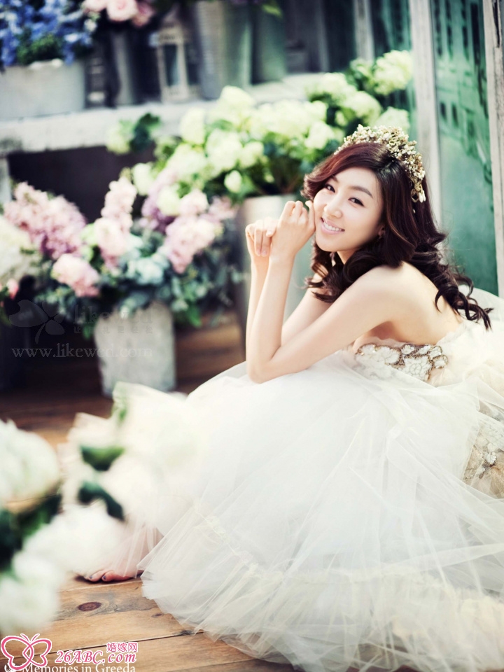 很萌很可爱的韩式婚纱幸福摄影照片