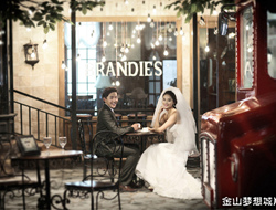咖啡屋爱在一起温柔典雅韩式唯美婚纱照欣赏