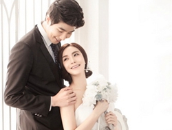 韩城热恋典雅韩系婚纱照室内白色调简洁高贵优雅婚纱摄影