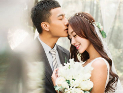 韩式风格大气浪漫室外婚纱照摄影