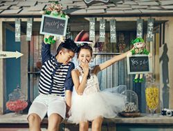 咖啡小屋韩式小清新风格摄影青春可爱婚纱照