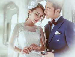 微光 韩式白色婚纱照