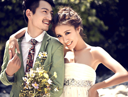 韩式风格户外森系摄影可爱婚纱照
