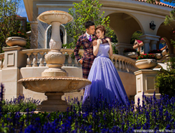 私人皇家园林紫色婚纱梦幻婚纱摄影浪漫甜蜜