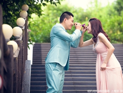 浪漫婚纱摄影户外韩式优雅婚纱照