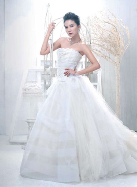 盘点高圆圆最美婚纱造型