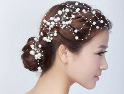 五款高贵、甜美韩式新娘发型设计图