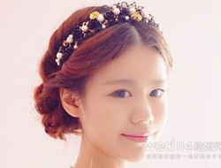 甜美新娘必是你 韩式新娘发型步骤图