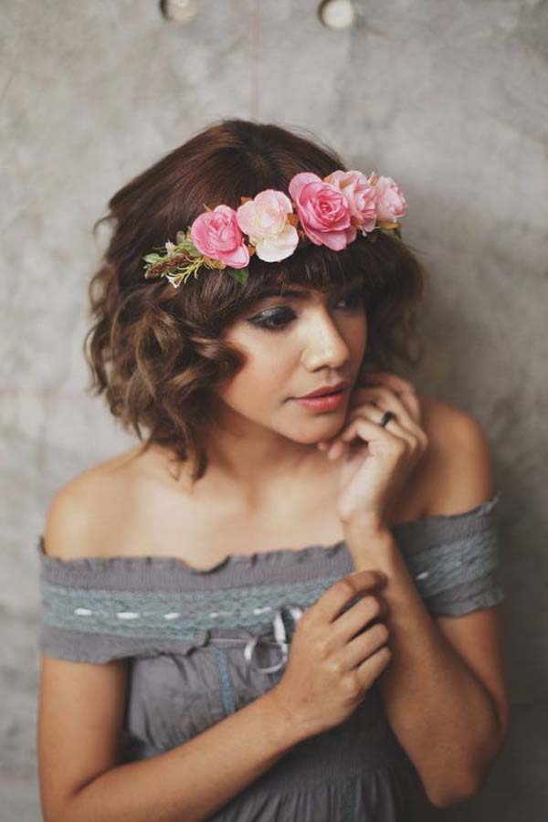 新娘短发发型图片,新娘短发发型