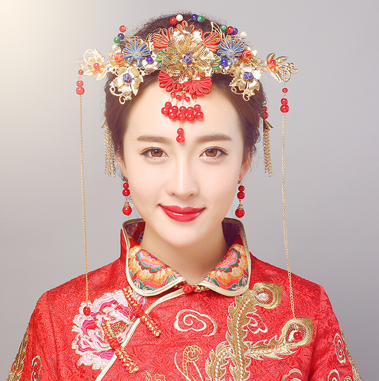 新娘头饰怎么选,新娘头饰,中式新娘头饰图片
