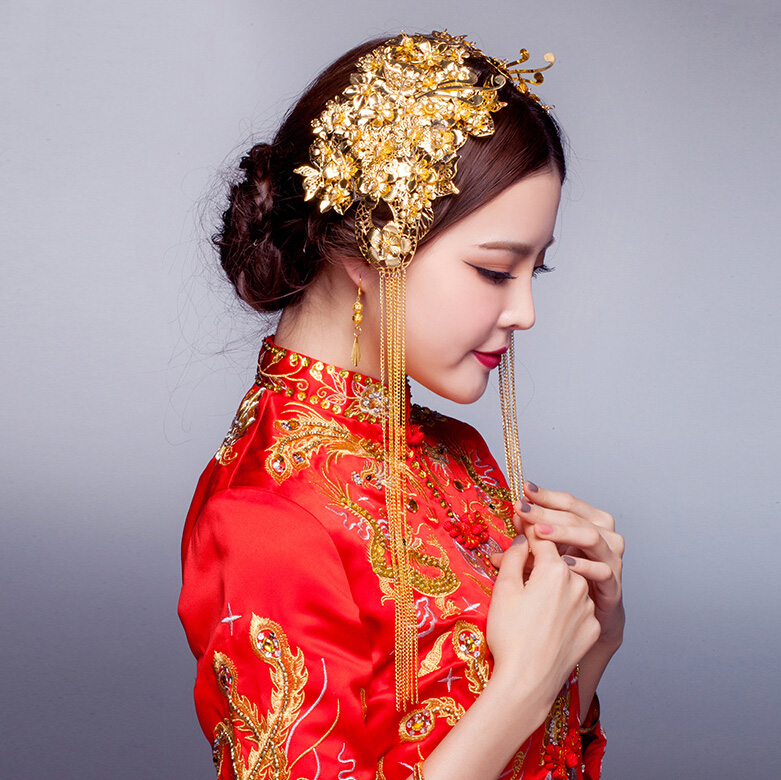 新娘头饰怎么选,新娘头饰,中式新娘头饰图片