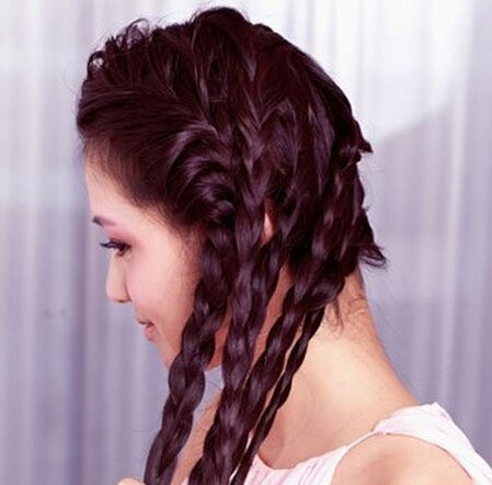 优雅甜美气质新娘盘发教程