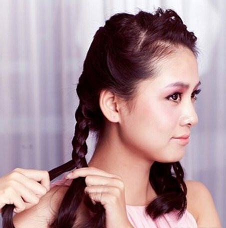 优雅甜美气质新娘盘发教程