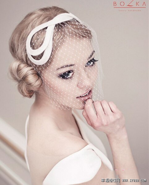 盘点2015春夏新娘发型 优雅大方极尽名媛气质