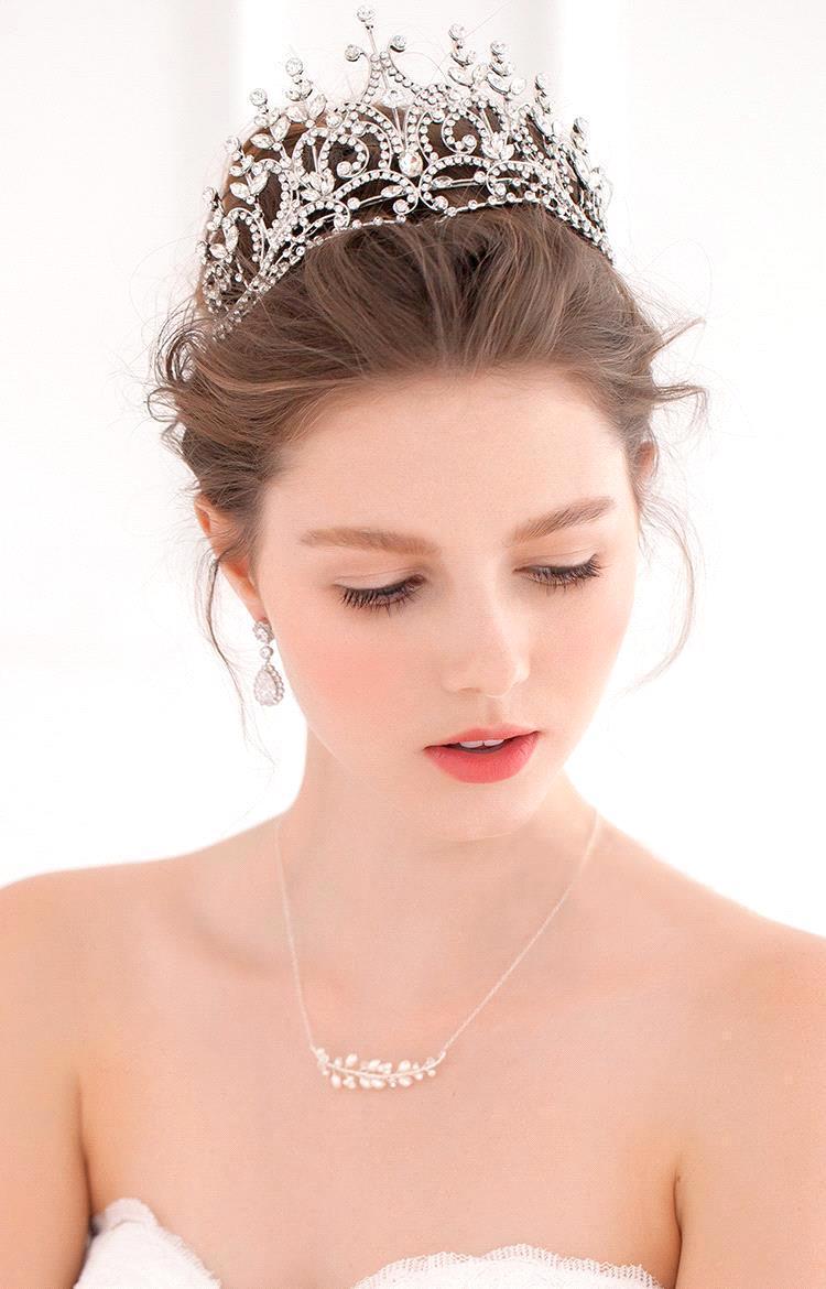 新娘公主头,公主头婚纱发型图片