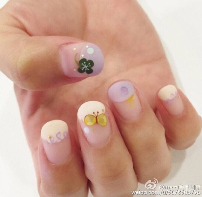 日系，美甲，清新，夏日
