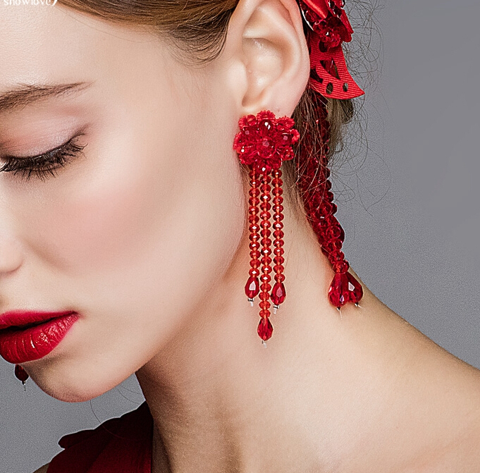 新娘耳环,中式耳环图片