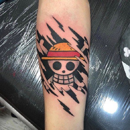 海贼王纹身 动漫海贼王主题的一组小纹身图片