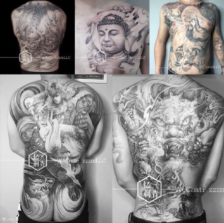 河南洛阳忆刺青的一组纹身作品