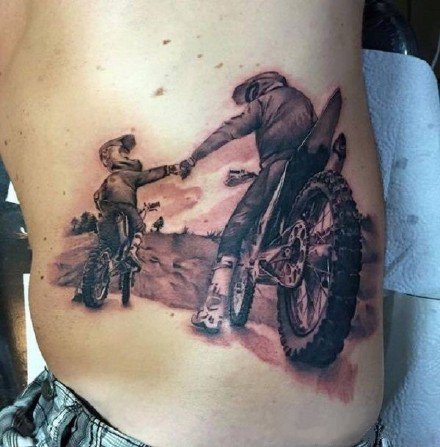 摩托车纹身 机车爱好者的9款机车纹身图片