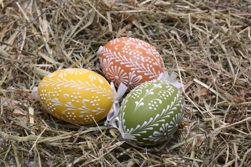 复活节彩绘后的彩蛋图片(15张)