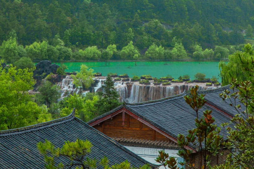 云南丽江玉龙雪山蓝月谷自然风景图片(11张)