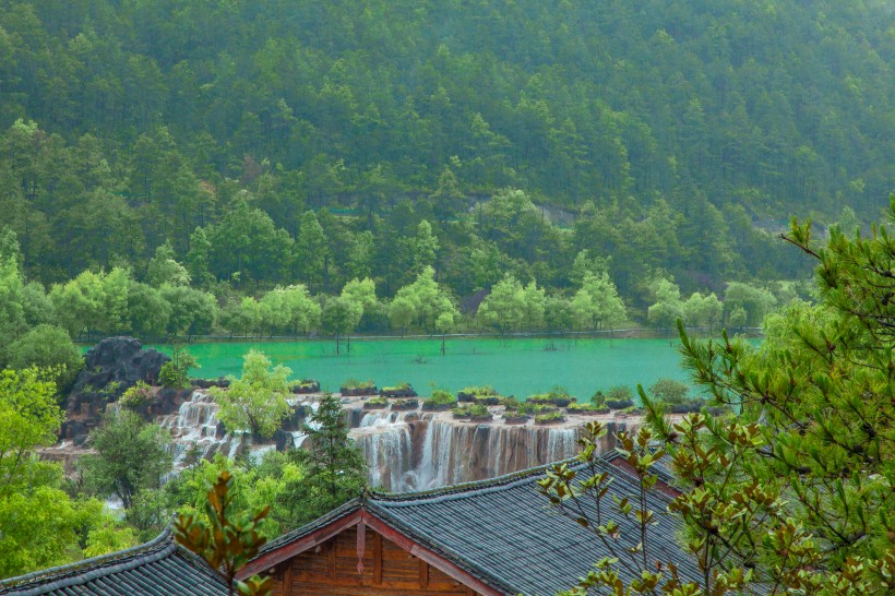 云南丽江玉龙雪山蓝月谷自然风景图片(11张)