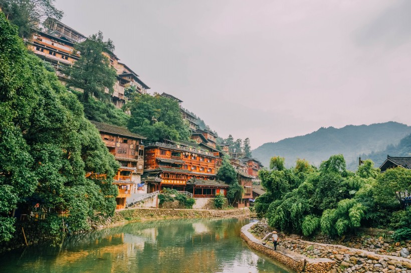 贵州黔东南西江千户苗寨自然风景图片(10张)