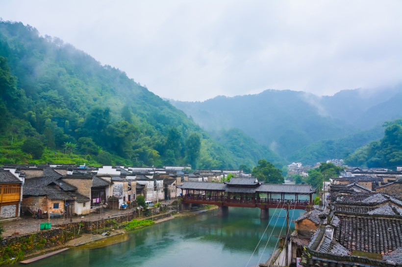 江西瑶里古镇建筑风景图片(14张)