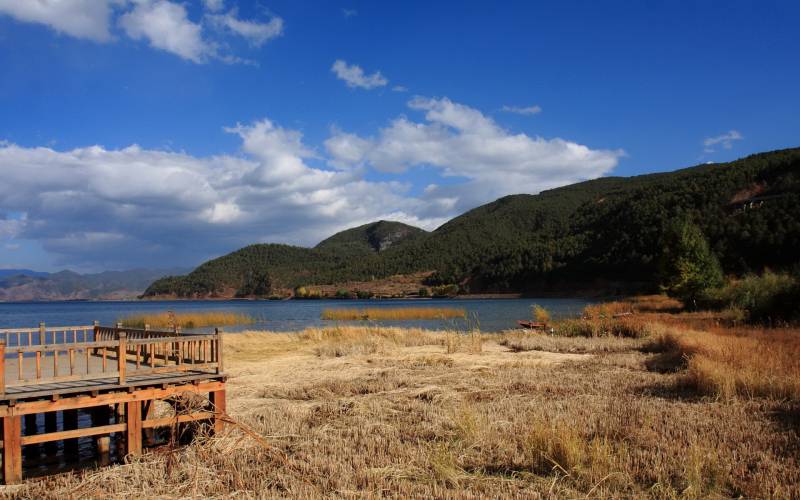 泸沽湖山水风景图片精选壁纸