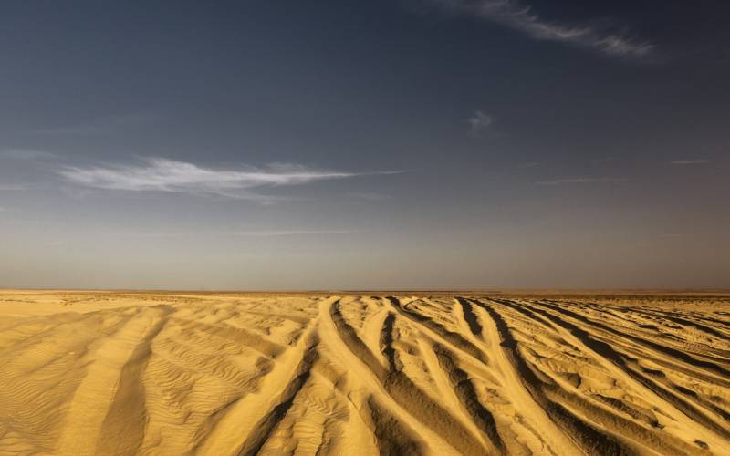 一望无际的撒哈拉沙漠风光高清大图