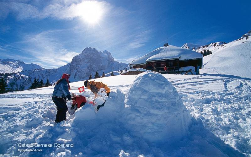 瑞士冬季雪景高清图集