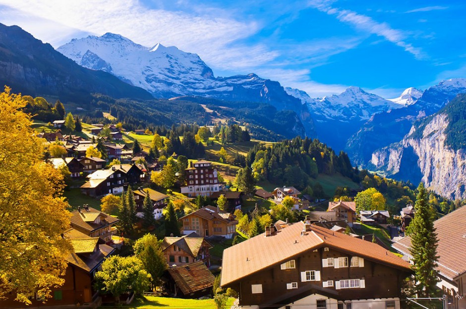 阿尔卑斯山风景高清摄影壁纸