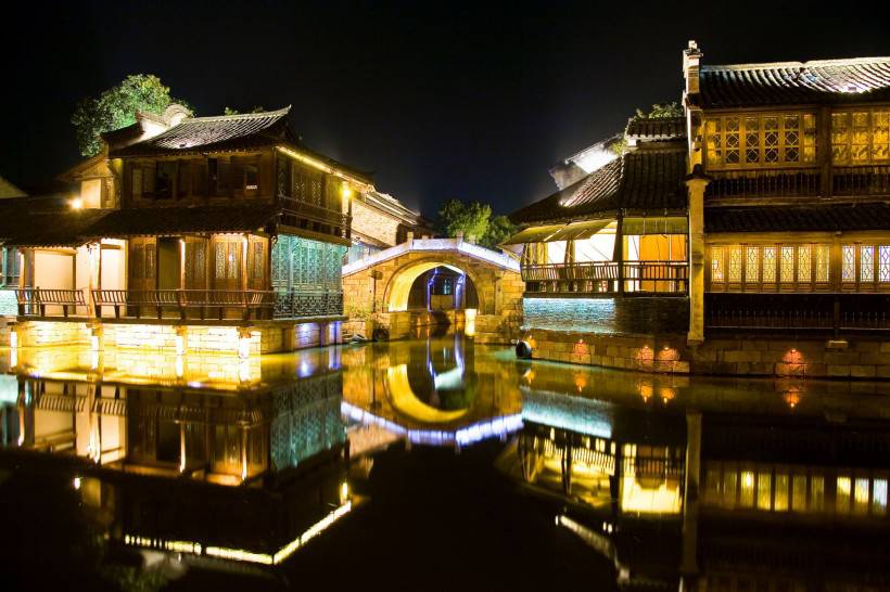 浙江乌镇西栅美丽风景图片