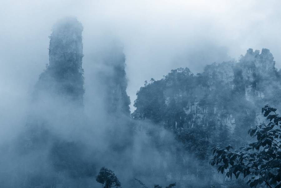 烟雨张家界美景